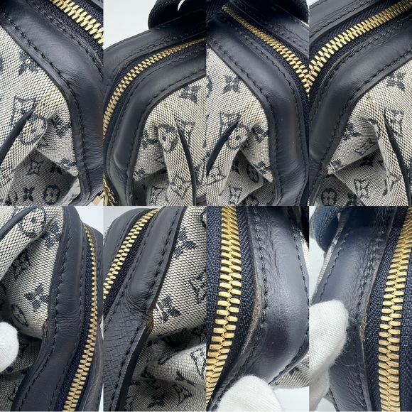 Authentic Louis Vuitton navy monogram minilin Josephine PM - Picture 15 of 16